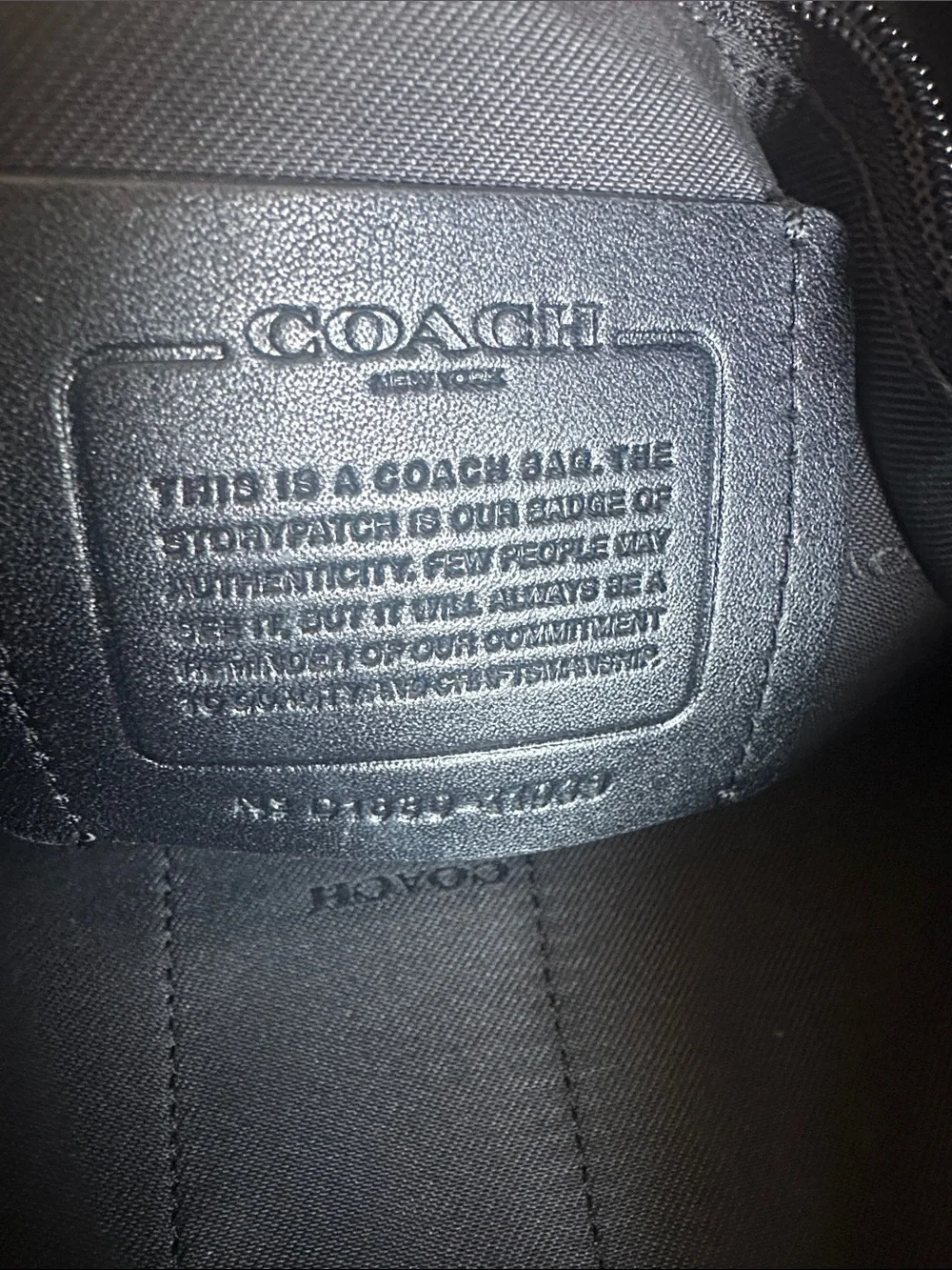 Coach Black Pebbled Leather Messenger Crossbody - Picture 2 of 10